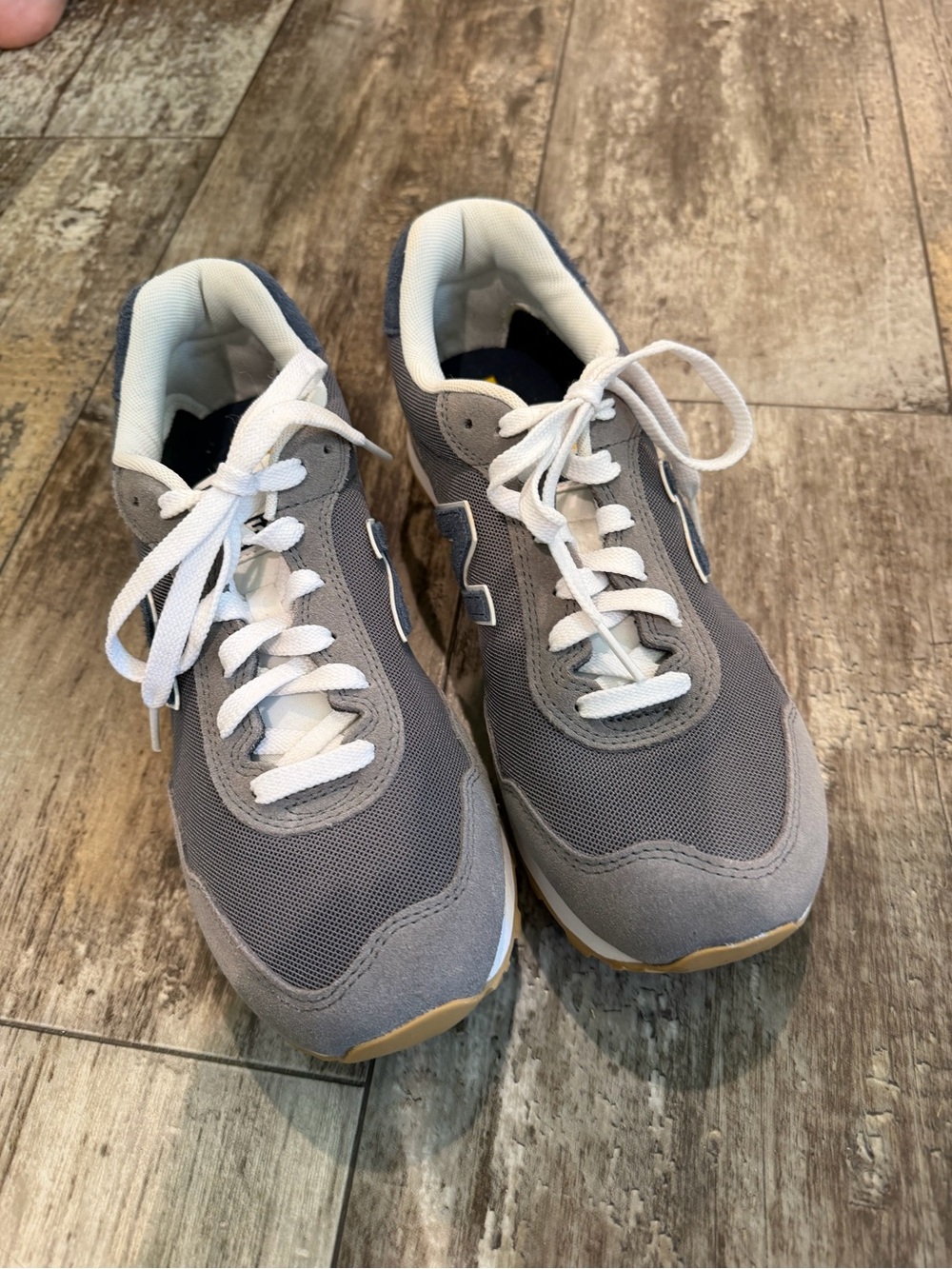 New Balance Gray, Navy and Yellow Casual Sneakers MENS - Picture 2 of 6